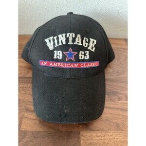 Vintage 1963 An American Classic Hat Cap Black Snap Back Head To Toe